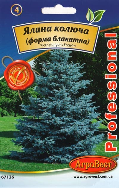 Насіння Ялина колюча голуба 0,2г Агровест