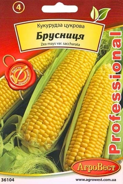 Насіння кукурудзи цукрової Брусниця 10г Агровест