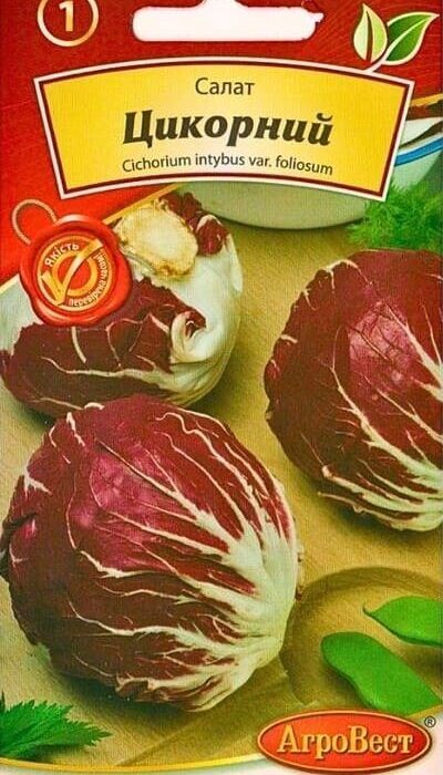 Насіння салату Цикорний 0,5г Агровест